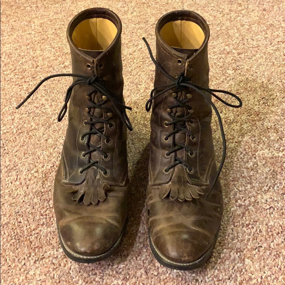 Laredo lace up boots 13